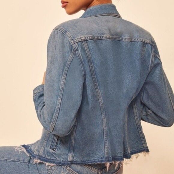Reformation 80's Structured Denim Jacket - Picture 7 of 7